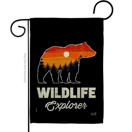 PATIO TRASERO Wildlife Explorer Outdoor Adventure 13 x 18.5 in. Double-Sided Decorative Vertical Garden Flags for PA3904879